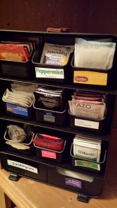 Author Ashley Crookham tea drawers