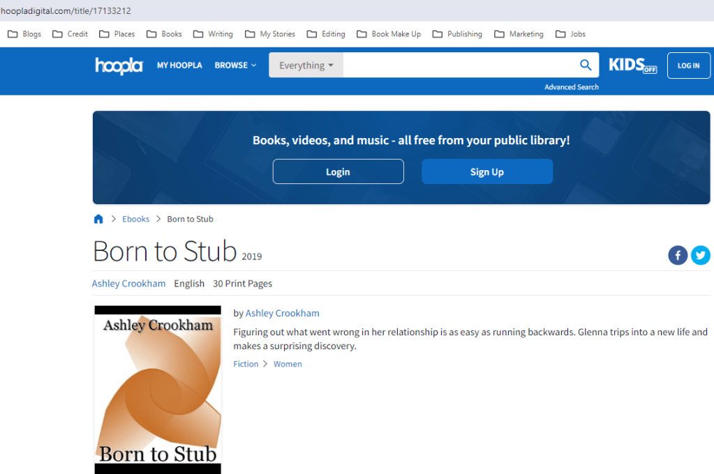 Born to Stub is now on Hoopla